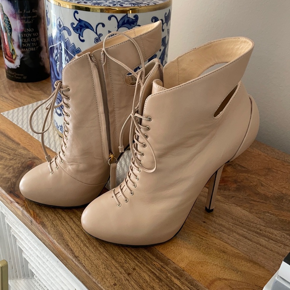 Giuseppe Zanotti nude booties size 39 authentic